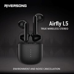 Tws kuulokkeet Riversong Airfly L5, EA267, musta hinta ja tiedot | Kuulokkeet | hobbyhall.fi