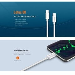 Kaapeli Riversong Lotus 08 1m USB C - USB C hinta ja tiedot | Puhelinkaapelit | hobbyhall.fi