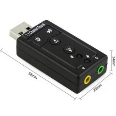 Tietokoneen USB ja 3.5 mm kuuloke-/mikrofonisovitin hinta ja tiedot | Ei ole määritelty Tietokoneiden lisävarusteet | hobbyhall.fi