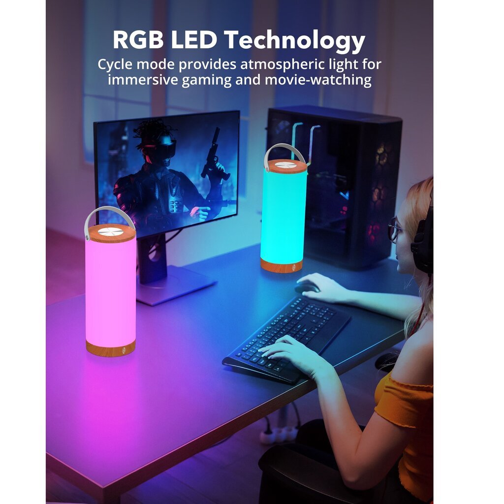 Ladattava LED-valo, RGB TaoTronics TT-DL23 Pro hinta ja tiedot | Pöytävalaisimet | hobbyhall.fi