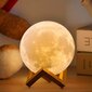 Yölamppu 3D Moon - GOAPA, 21cm. hinta ja tiedot | Pöytävalaisimet | hobbyhall.fi