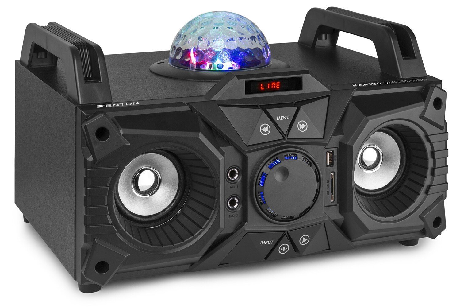 Fenton KAR100 100W Music Center akulla ja Bluetoothilla hinta ja tiedot | Stereojärjestelmät | hobbyhall.fi