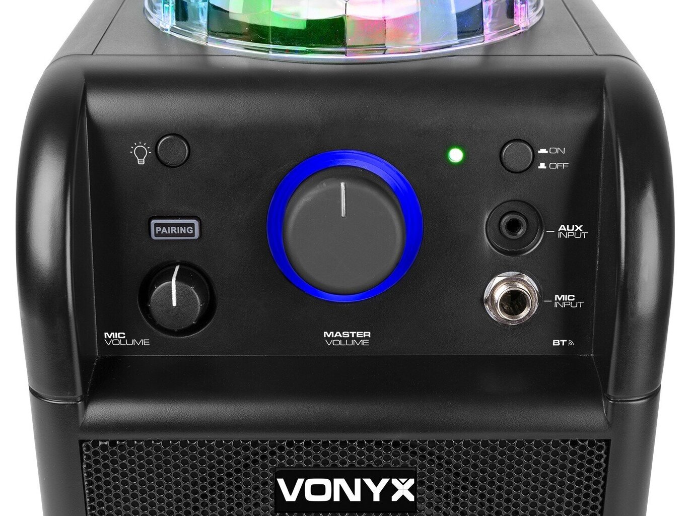 Vonyx SBS50B-PLUS karaokesarja, musta LED-valoefekteillä hinta ja tiedot | Stereojärjestelmät | hobbyhall.fi