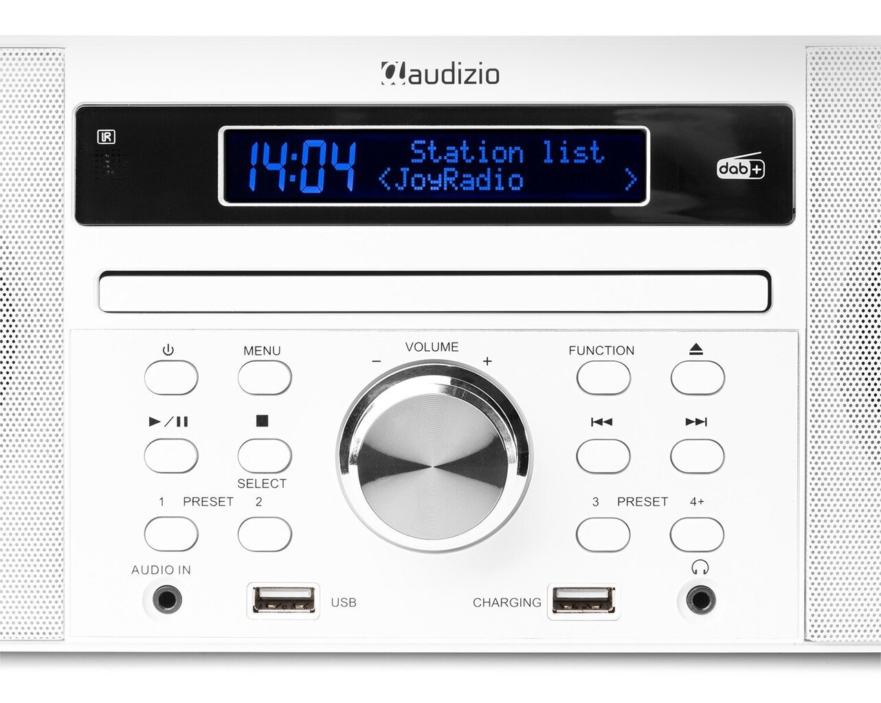 Audizio Prato All-in-One -musiikkijärjestelmä CD/DAB+/FM/USB/BT valkoinen hinta ja tiedot | Stereojärjestelmät | hobbyhall.fi