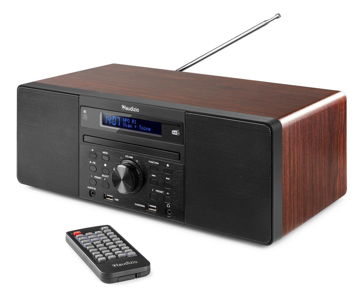 Audizio Prato -musiikkikeskus CD/DAB+/FM/USB/BT hinta ja tiedot | Stereojärjestelmät | hobbyhall.fi