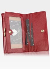 Kiiltonahkainen lompakko naisille Stevens, punainen hinta ja tiedot | Stevens Muoti | hobbyhall.fi