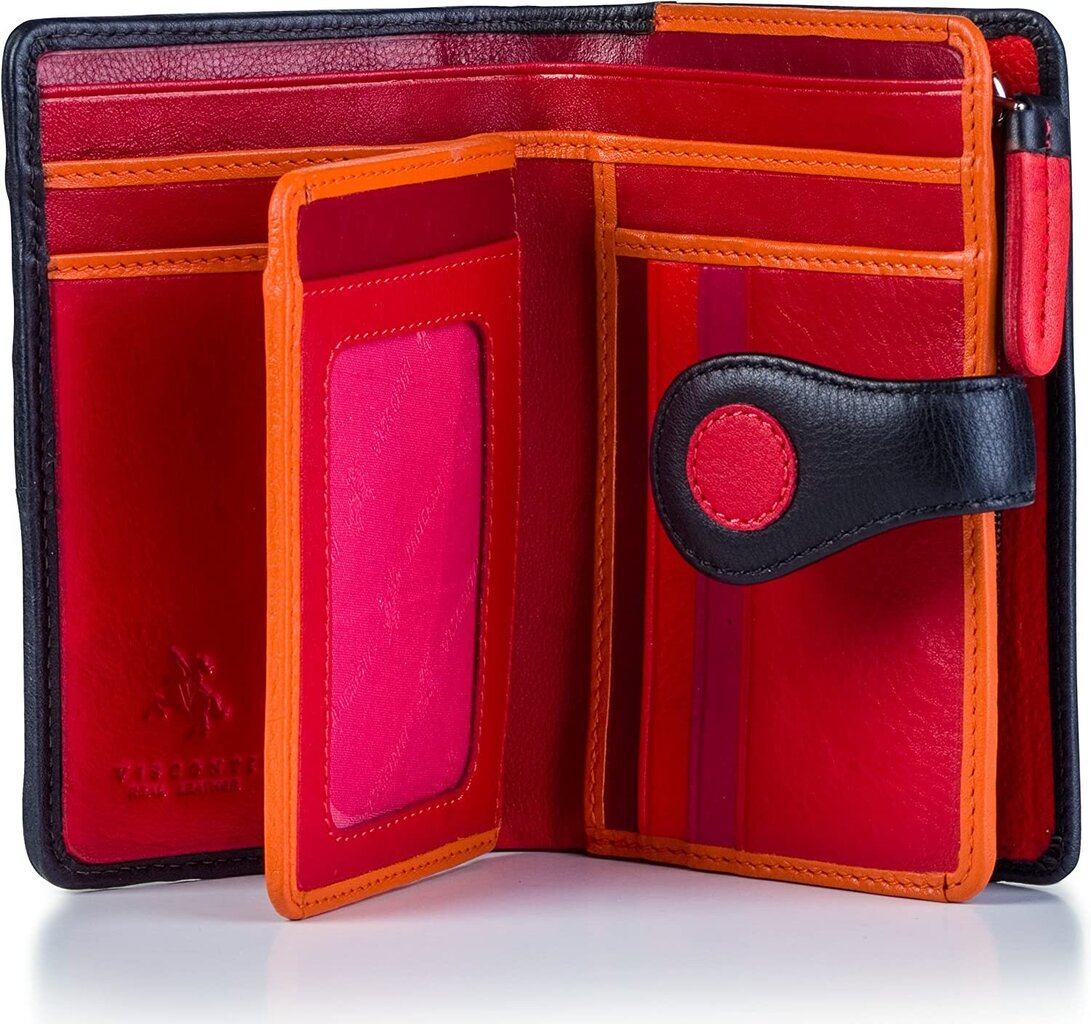 Naisten nahkainen lompakko Visconti P1, punainen hinta ja tiedot | Naisten lompakot | hobbyhall.fi