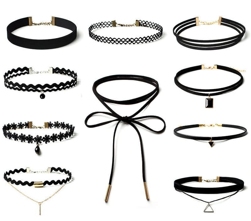 Kaulakoriste Choker N15 (10 kpl) hinta ja tiedot | Kaulakorut | hobbyhall.fi