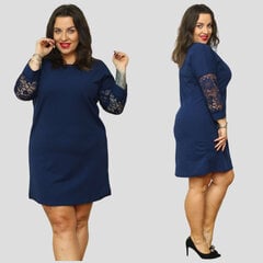 Paola, sinisen värinen pluskokoinen mekko naisille hinta ja tiedot | Mekot | hobbyhall.fi