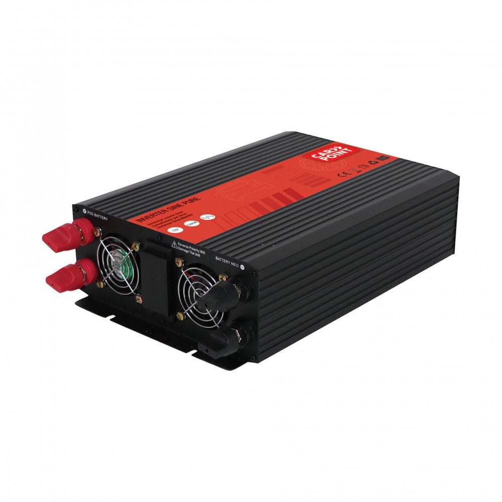 Jännitteenmuunnin invertteri Carpoint 1500 W / 3000 W Pure Sine 12 V - 230 V 0510365 hinta ja tiedot | Muuntimet ja invertterit | hobbyhall.fi