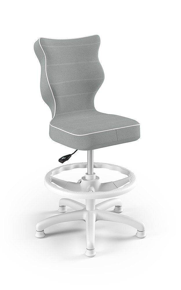 Ergonominen lastentuoli Entelo Petit White JS03 jalkatuella, harmaa. hinta ja tiedot | Toimistotuolit | hobbyhall.fi