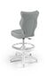 Ergonominen lastentuoli Entelo Petit White JS03 jalkatuella, harmaa. hinta ja tiedot | Toimistotuolit | hobbyhall.fi