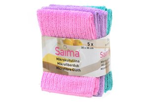 Mikrokuituliinat Saima 30x30 cm 5 kpl 274856 universaali hinta ja tiedot | Auton puhdistusliinat ja -tarvikkeet | hobbyhall.fi