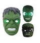 Hulk Avengers hohtava LED-naamari, vihreän värinen hinta ja tiedot | Naamiaisasut | hobbyhall.fi