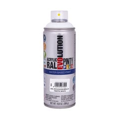 Vesiohenteinen aerosoli akryylimaali valkoinen RAL 9016 PintyPlus Evolution 400ml hinta ja tiedot | PintyPlus Kodin remontointi | hobbyhall.fi