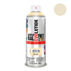 Aerosoli akryylimaali beige RAL 1015 PintyPlus Evolution 400ml hinta ja tiedot | PintyPlus Kodin remontointi | hobbyhall.fi