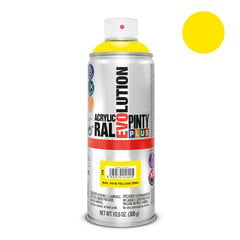 Aerosoli akryylimaali keltainen RAL 1018 PintyPlus Evolution 400ml hinta ja tiedot | PintyPlus Kodin remontointi | hobbyhall.fi