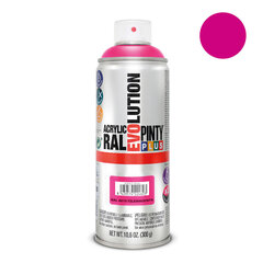 Aerosoliakryylimaali vaaleanpunainen RAL 4010 PintyPlus Evolution 400ml hinta ja tiedot | PintyPlus Kodin remontointi | hobbyhall.fi