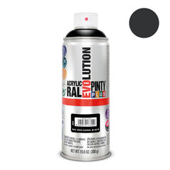 Aerosoli akryylimaali musta RAL 9004 PintyPlus Evolution 400ml hinta ja tiedot | Maalit | hobbyhall.fi