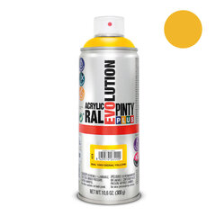 Aerosoli akryylimaali keltainen RAL 1003 PintyPlus Evolution 400ml hinta ja tiedot | PintyPlus Kodin remontointi | hobbyhall.fi