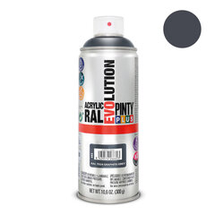 Aerosoli akryylimaali harmaa RAL 7024 PintyPlus Evolution 400ml hinta ja tiedot | Maalit | hobbyhall.fi