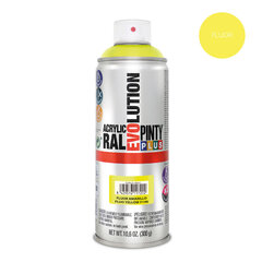 Fluoresoiva aerosoliakryylimaali keltainen PintyPlus Evolution 400ml hinta ja tiedot | Maalit | hobbyhall.fi