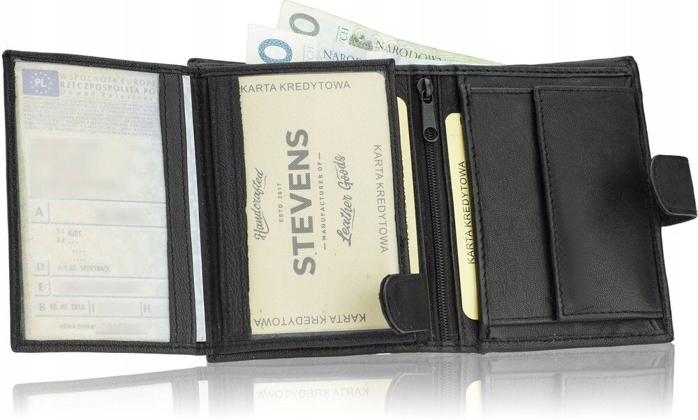 Miesten pystysuora nahkainen lompakko Stevens hinta ja tiedot | Miesten lompakot | hobbyhall.fi
