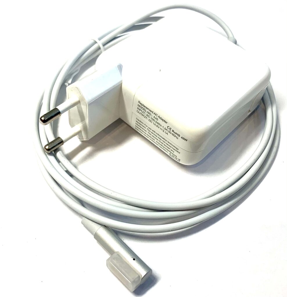 Apple laturi 14.5 V 3.1 A 45 W, Magsafe 1 hinta ja tiedot | Kannettavien tietokoneiden laturit | hobbyhall.fi