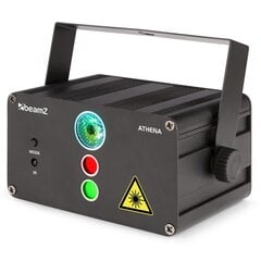 BeamZ Athena RG Gobo -laserjärjestelmä akulla hinta ja tiedot | Juhlakoristeet | hobbyhall.fi