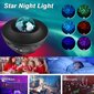 LED-tähtiprojektori kaiuttimella ja bluetooth-toiminnolla RGB StarLight GOAPA, musta hinta ja tiedot | Juhlakoristeet | hobbyhall.fi