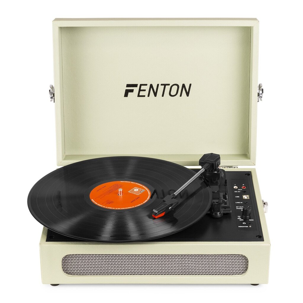 Fenton RP115G Creme levysoitin hinta ja tiedot | Vinyylilevysoittimet ja gramofonit | hobbyhall.fi