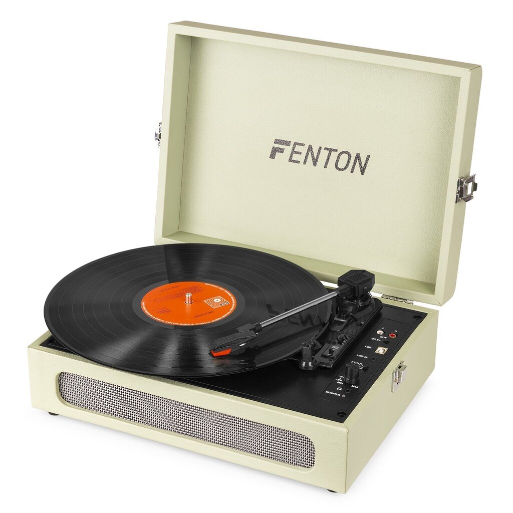 Fenton RP115G Creme levysoitin hinta ja tiedot | Vinyylilevysoittimet ja gramofonit | hobbyhall.fi