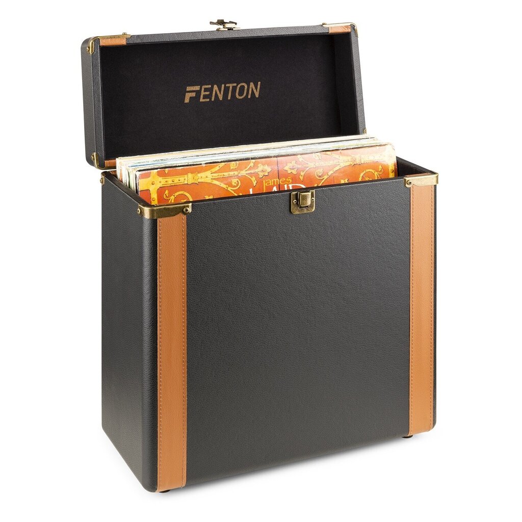 Fenton RC35 Vinyylilevykotelo Luxe Musta hinta ja tiedot | Vinyylilevysoittimet ja gramofonit | hobbyhall.fi