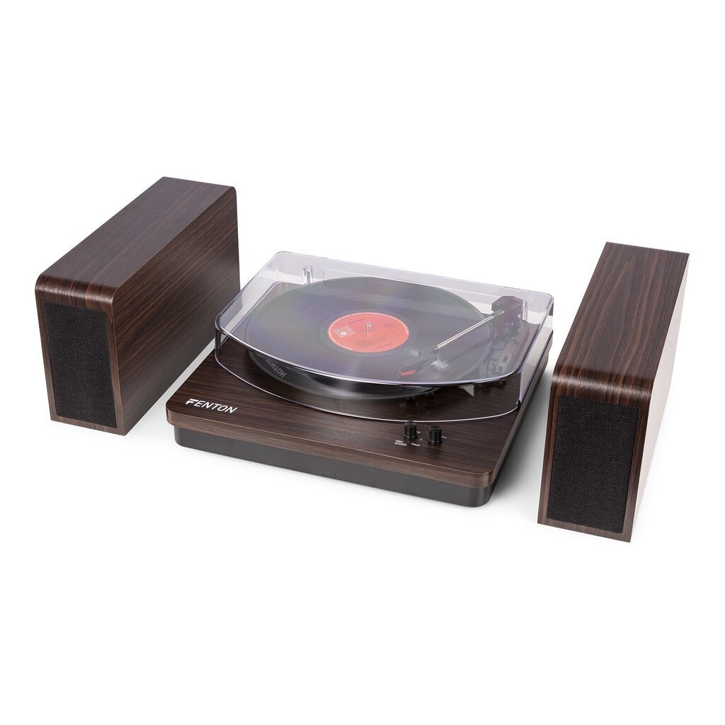 Fenton RP168DW levysoitin kaiuttimilla Dark Wood hinta ja tiedot | Vinyylilevysoittimet ja gramofonit | hobbyhall.fi