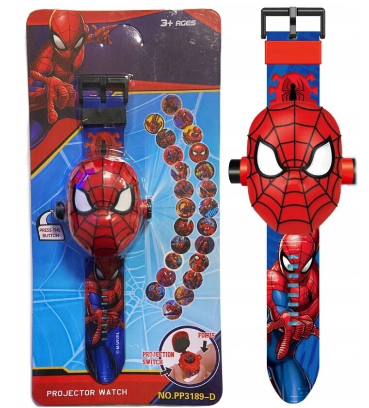 Kello projektorilla Spider-Man hinta ja tiedot | Lasten asusteet | hobbyhall.fi