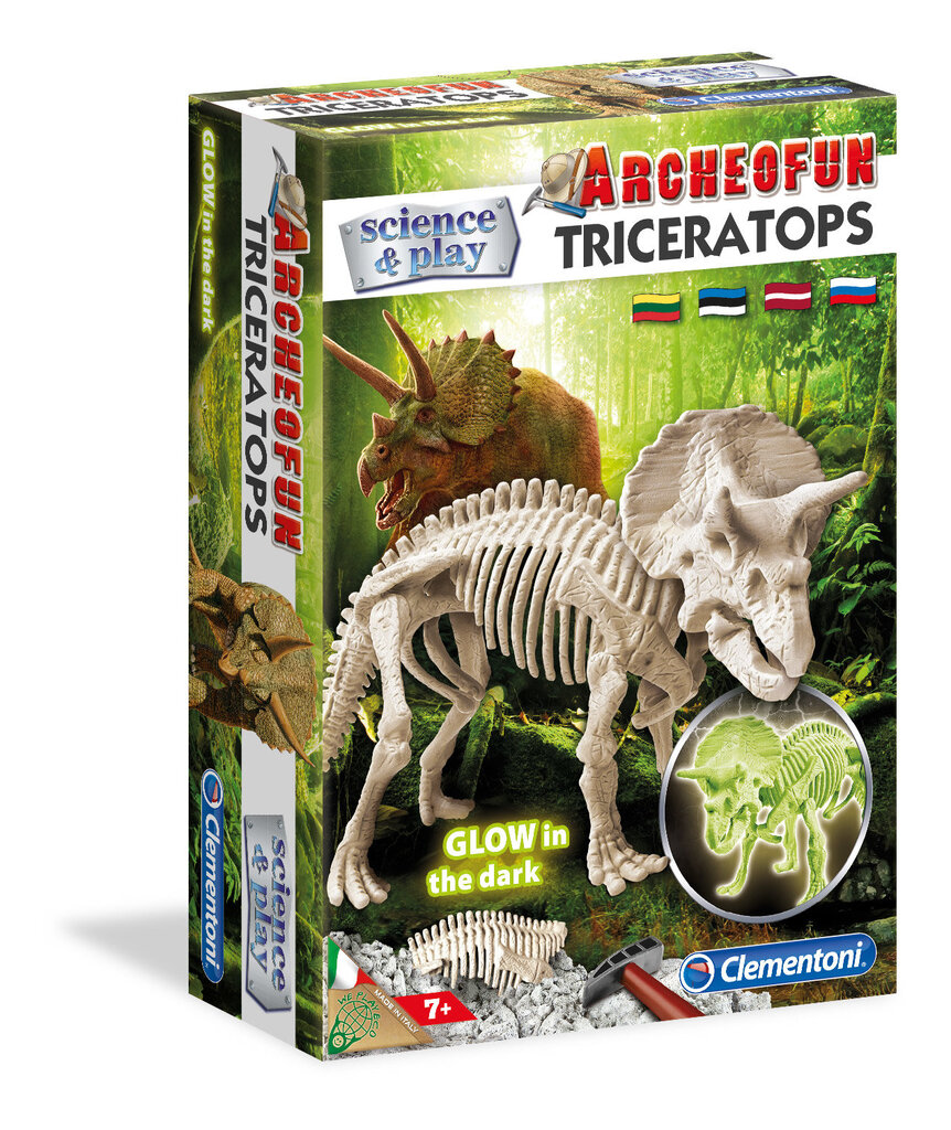 Opetuspeli Clementon Science&Play: Triceratops hinta ja tiedot | Kehittävät lelut | hobbyhall.fi