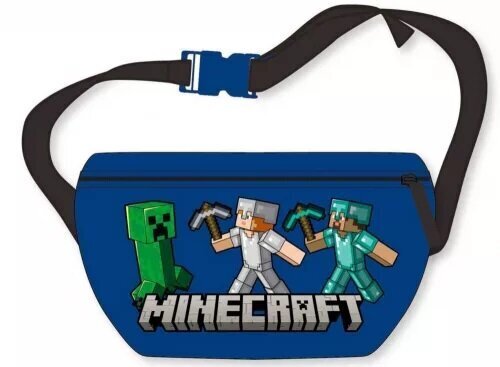 Vyölaukku Minecraft, sininen hinta ja tiedot | Lasten asusteet | hobbyhall.fi