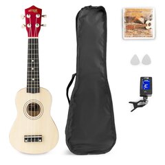 Max UKEY Ukulele Set Soprano 21" Natural hinta ja tiedot | Kitarat | hobbyhall.fi