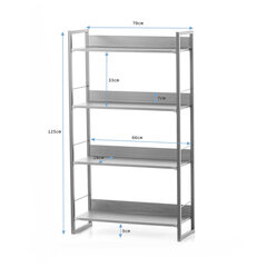 Hyllystö Grux 70x30x124,5 cm, ruskea hinta ja tiedot | Hyllyt | hobbyhall.fi