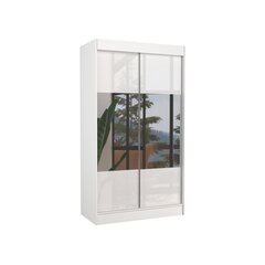 Adrk Furniture Tamos 120 cm, valkoisen värinen vaatekaappi hinta ja tiedot | Kaapit | hobbyhall.fi