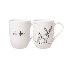 Villeroy & Boch Xmas Set Reindeer -mukit, 2 kpl hinta ja tiedot | Lasit, mukit ja kannut | hobbyhall.fi