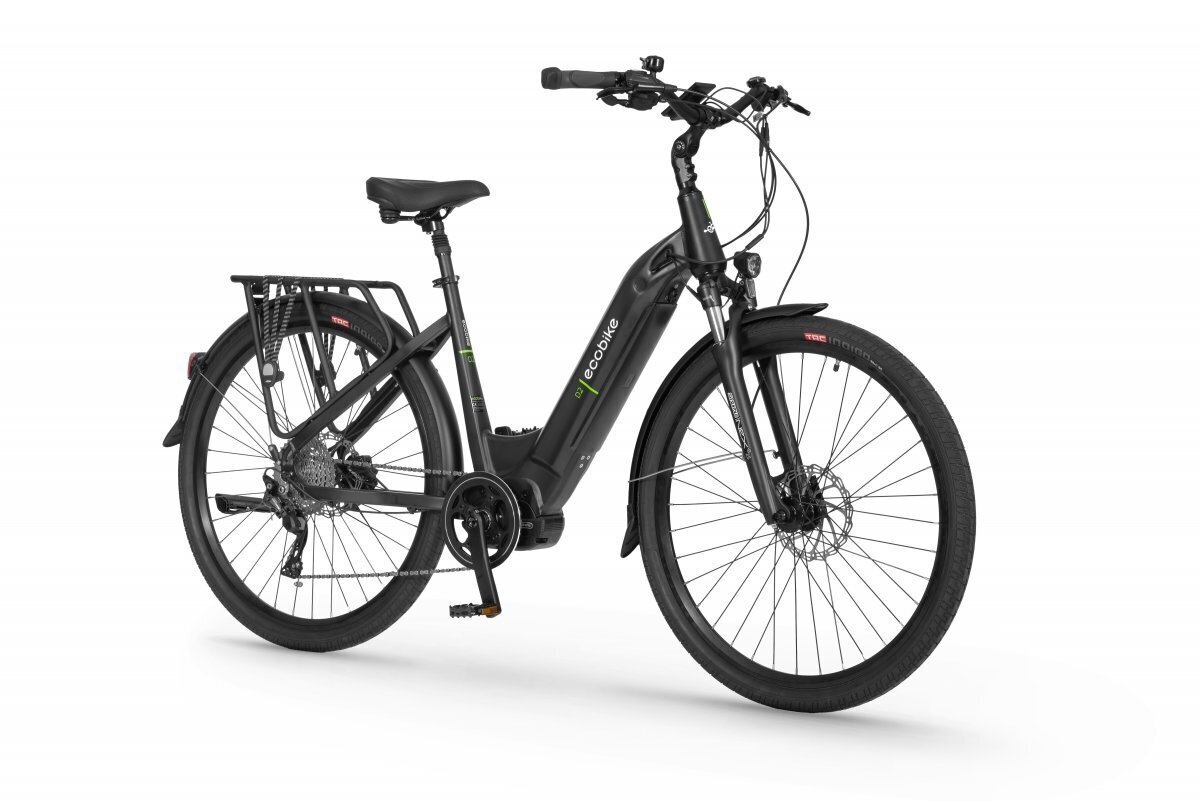 Ecobike D2 City 14 Ah -sähköpyörä, musta hinta ja tiedot | Sähköpyörät | hobbyhall.fi