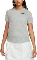 Nike naisten T-paita NSW TEE CLUB, vaaleanharmaa hinta ja tiedot | Naisten T-paidat | hobbyhall.fi