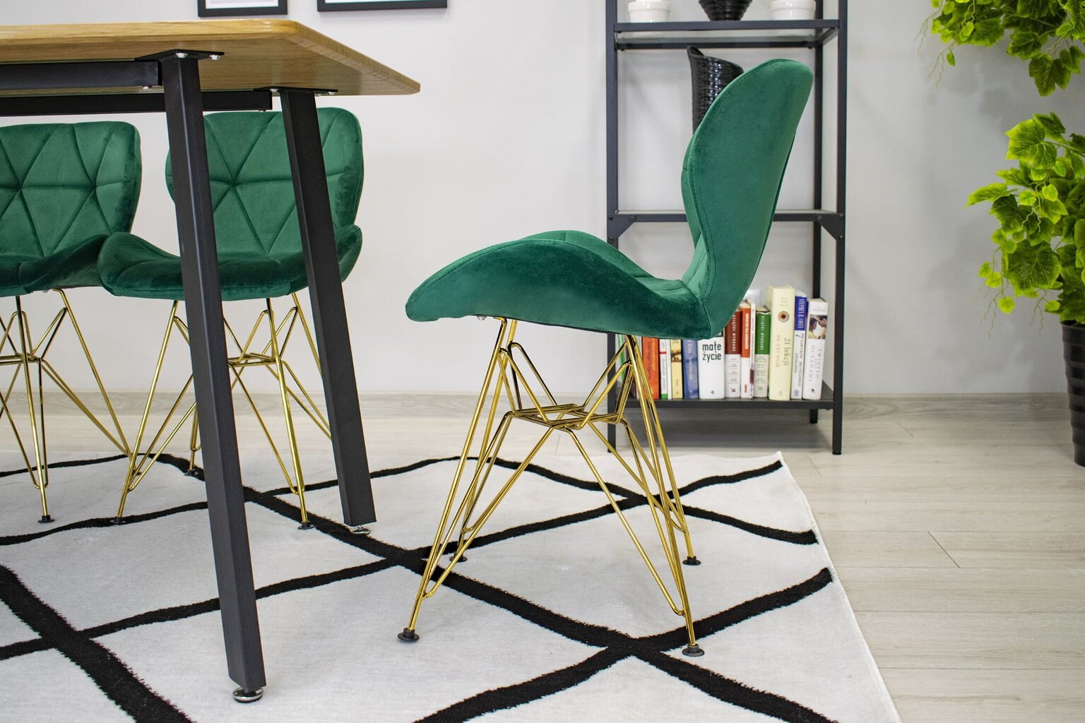 4 tuolin sarja Nes, vihreä hinta ja tiedot | Ruokapöydän tuolit | hobbyhall.fi