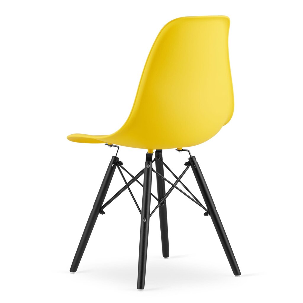 4 tuolin sarja Osaka, keltainen hinta ja tiedot | Ruokapöydän tuolit | hobbyhall.fi