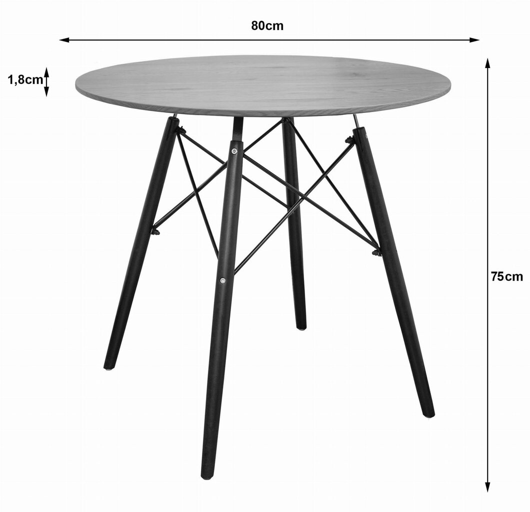 Pöytä TOD80, ruskea hinta ja tiedot | Sohvapöydät | hobbyhall.fi