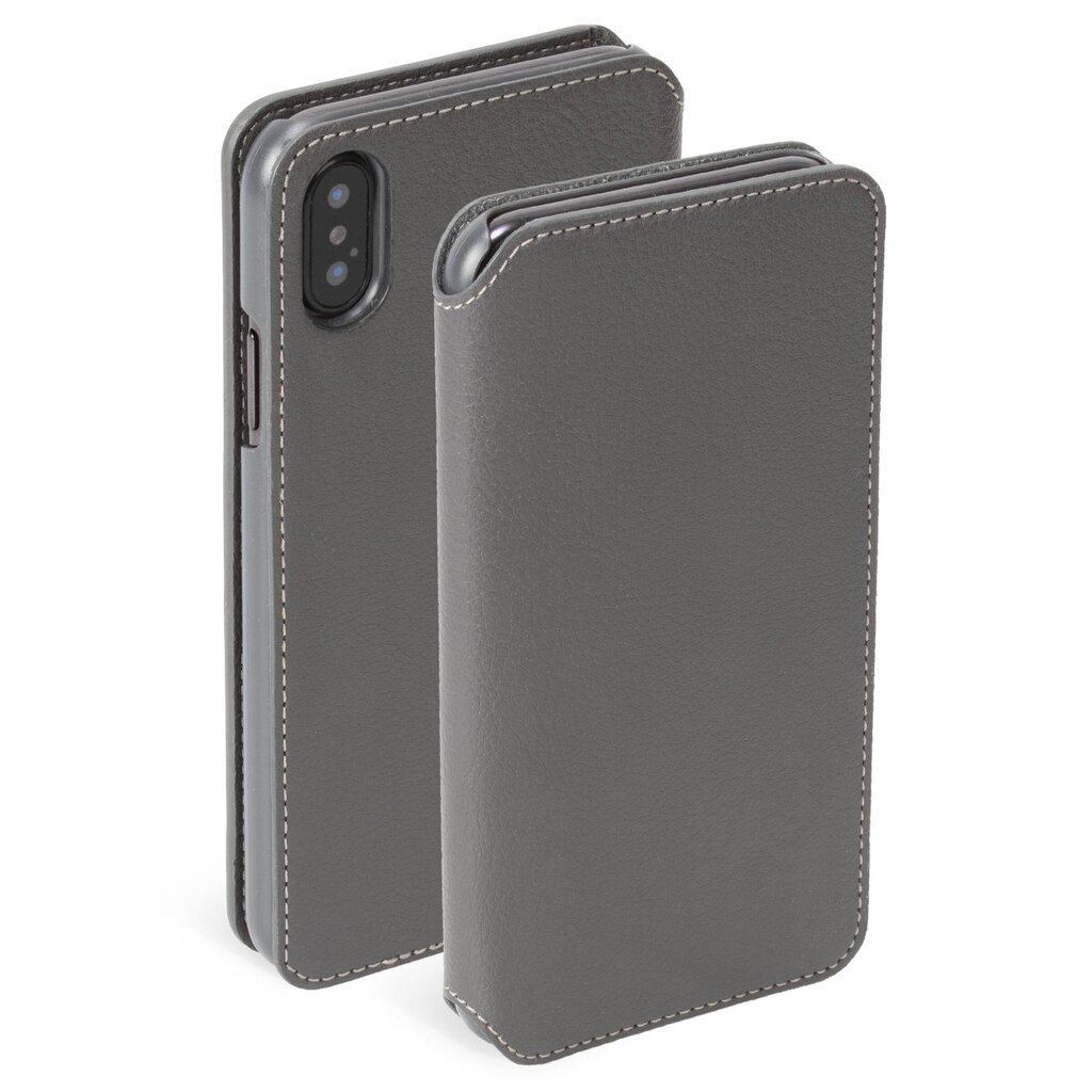 Krusell Pixbo 4 Card SlimWallet Apple iPhone X/XS:lle, harmaa hinta ja tiedot | Puhelimen kuoret ja kotelot | hobbyhall.fi