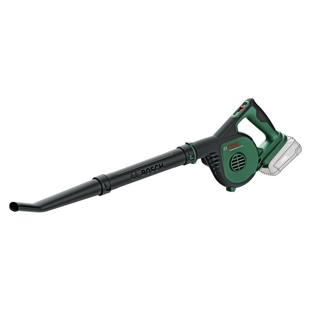 Akkukäyttöinen lehtipuhallin Bosch Universal LeafBlower 18V-130 Solo hinta ja tiedot | Oksasilppurit, lehtipuhaltimet | hobbyhall.fi