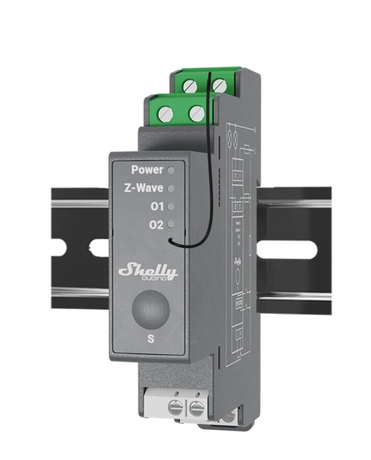 Shelly PRO 1PM -älyrele tehomittarilla, Wi-Fi / Bluetooth / LAN hinta ja tiedot | Turvajärjestelmien ohjaimet | hobbyhall.fi