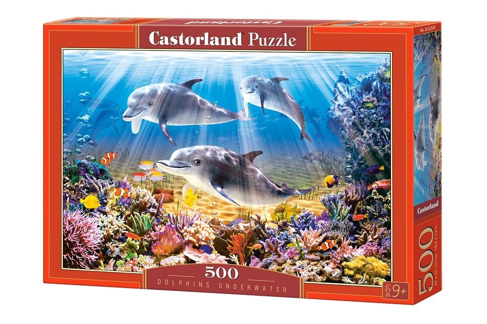 Palapeli Castorland Dolphins Underwater, 500 palaa hinta ja tiedot | Palapelit | hobbyhall.fi